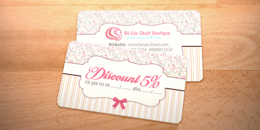 Thiết kế Danh thiếp Mini, Mini Card đa dạng nhiều kích thước.